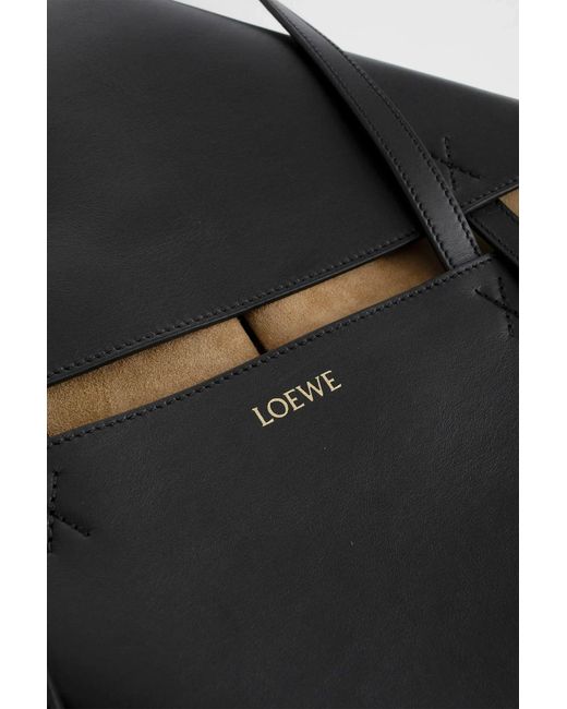 Loewe Black Medium Puzzle Fold Tote
