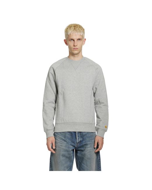 Carhartt Gray Chase Sweatshirt for men