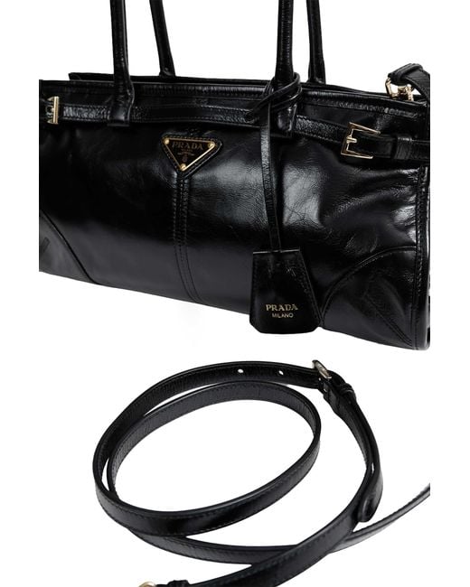 Prada Black Bonnie Medium Leather Bag