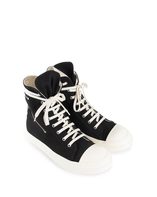 Rick Owens Black Concordians Cargo Sneaks for men
