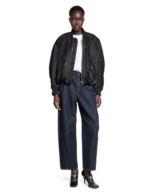 Givenchy Black Cropped Cocoon Bomber