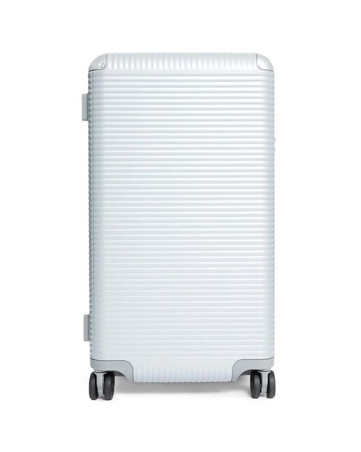 Fpm White Bank Zip Deluxe Trunk On Wheels for men