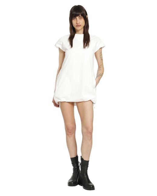 Sacai White Poplin Dress