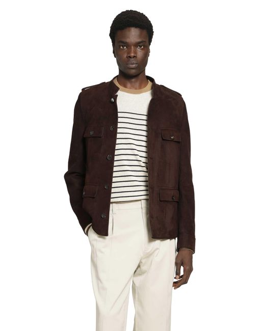 Prada Brown Suede Jacket for men