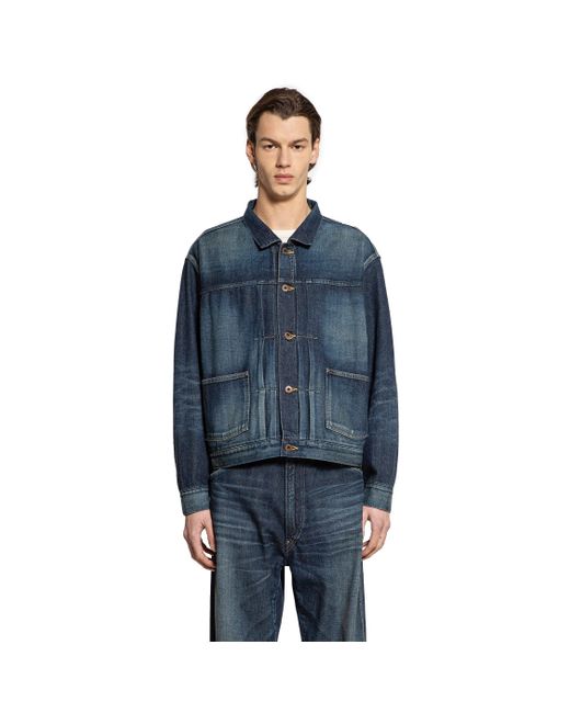 TAIGA TAKAHASHI Blue Lot .714 Denim Jacket for men
