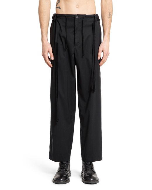 Craig Green Black Elasticated Worker Trousers for men