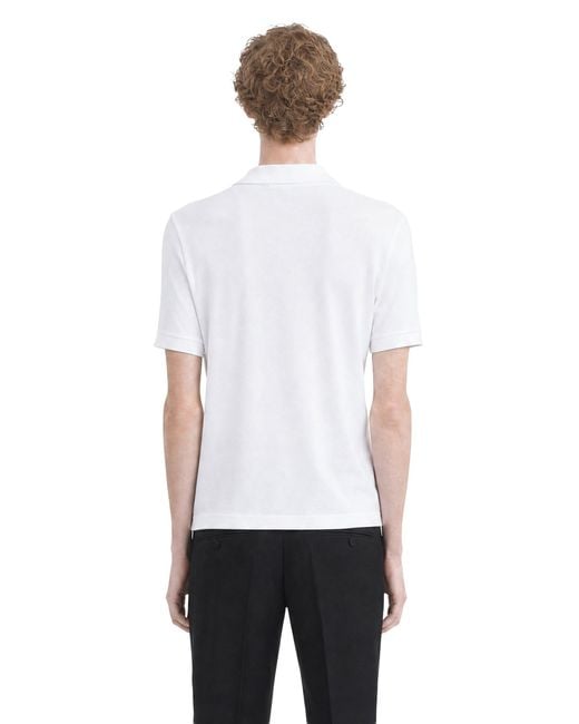Tom Ford White Piqué Short Sleeve Polo Shirt for men