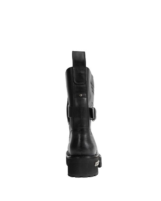 Balenciaga Black Venom Lace-Up Booties for men