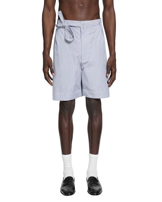 Givenchy Blue Striped Bermuda Shorts for men