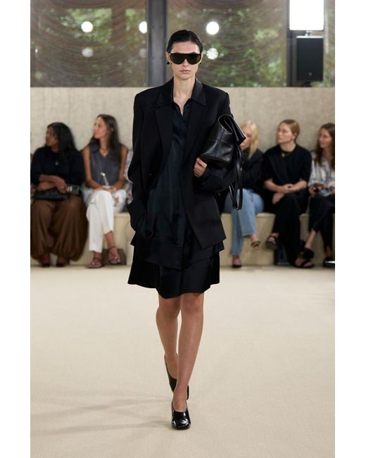 Totême  Black Soft Tuxedo Shirt