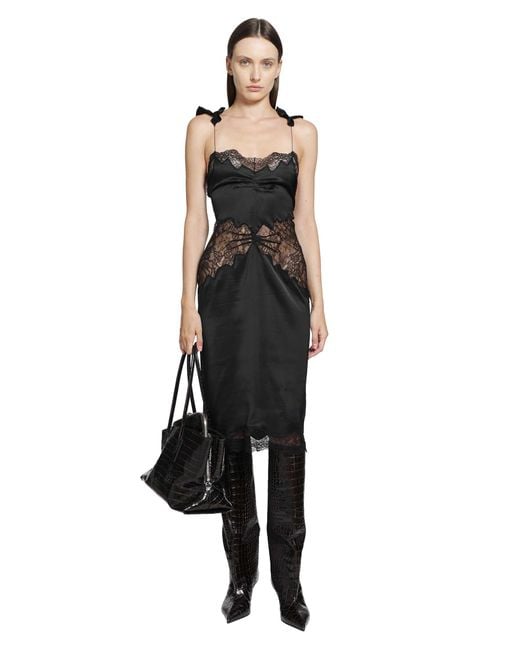The Attico Black Midi Dress