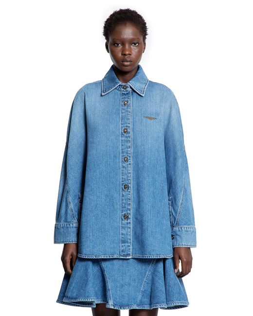 Givenchy Blue Cocoon Shirt