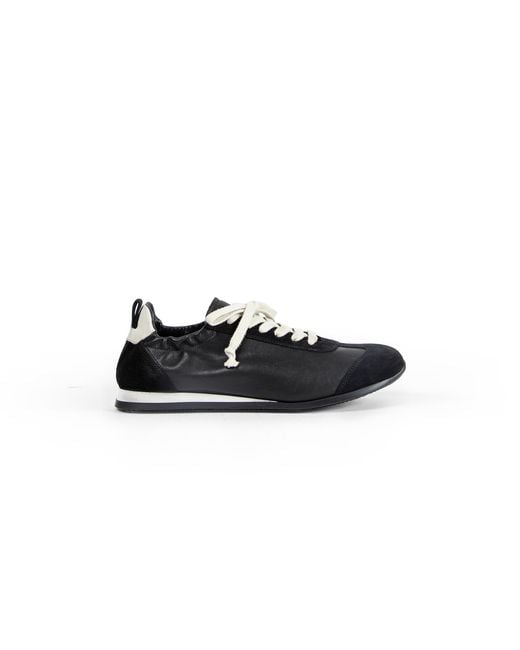 Uma Wang Black Lace-Up Sneakers
