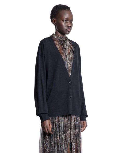 Saint Laurent Blue Oversized Cardigan