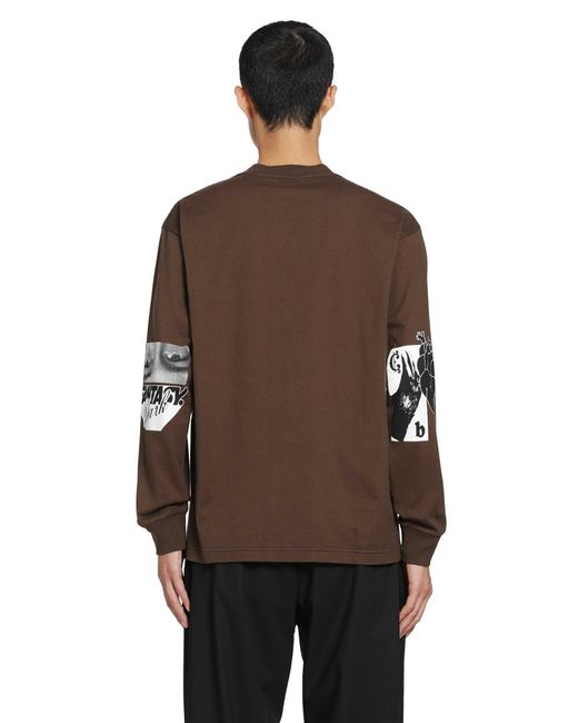Undercover Brown Up2F4809 Long Sleeve T-Shirt for men