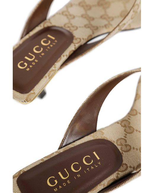 Gucci Metallic Vittoria Thong Sandals