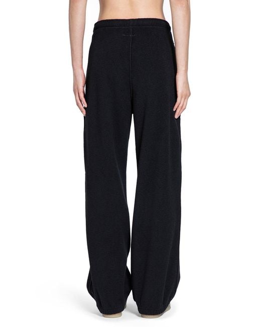MM6 by Maison Martin Margiela Black Fleece Sweatpants for men