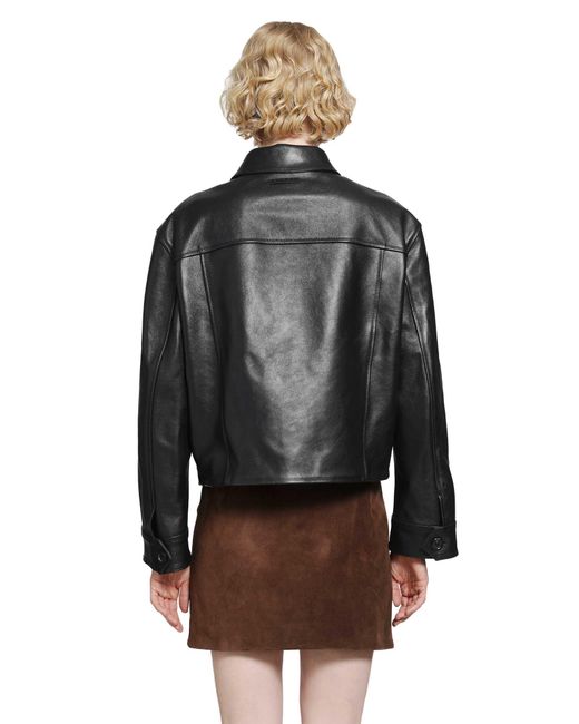 Marni Brown Suede And Leather Jacket