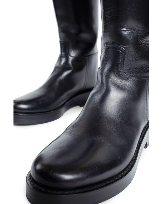 Ann Demeulemeester Black Boots