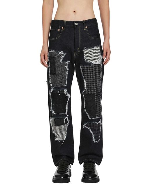 Junya Watanabe Black Patch 5 Pocket Jeans for men