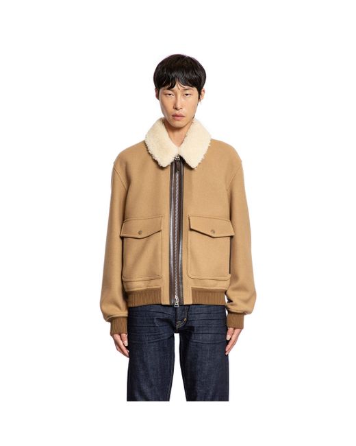 Tom Ford Blue Blouson In Twill Affilato for men