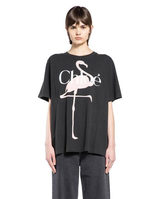Chloé Black Generous Logo T-Shirt