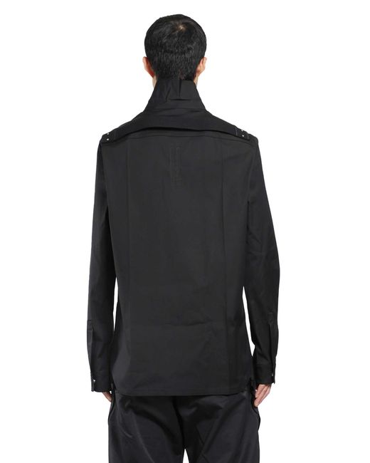 Rick Owens Black Tower Outershirt for men