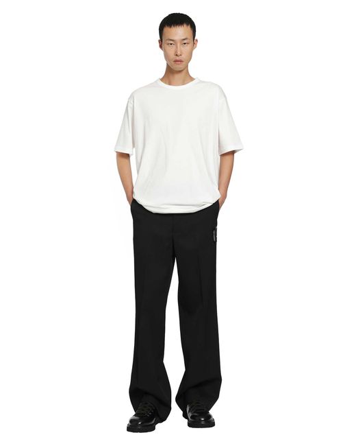 Yohji Yamamoto White Soft Single Jersey Ss Tee for men