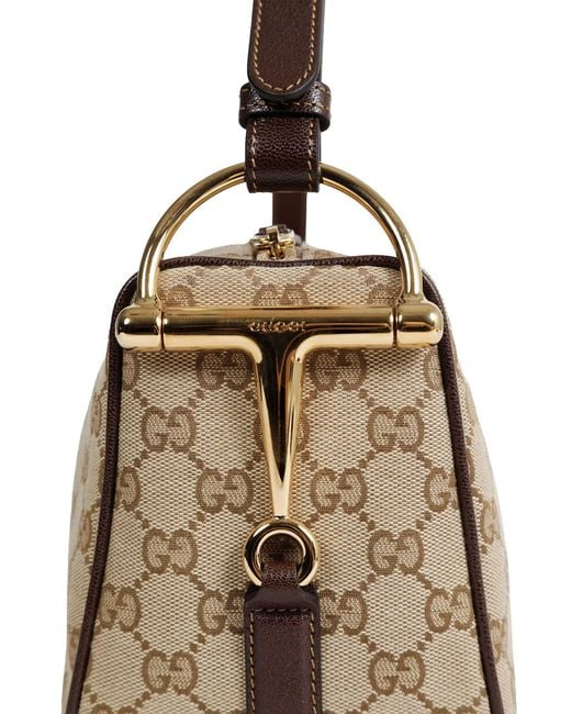 Gucci Metallic Half Horsebit Medium Shoulder Bag