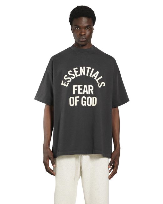 Fear Of God Black Campus 90S Short Sleeve Tee for men
