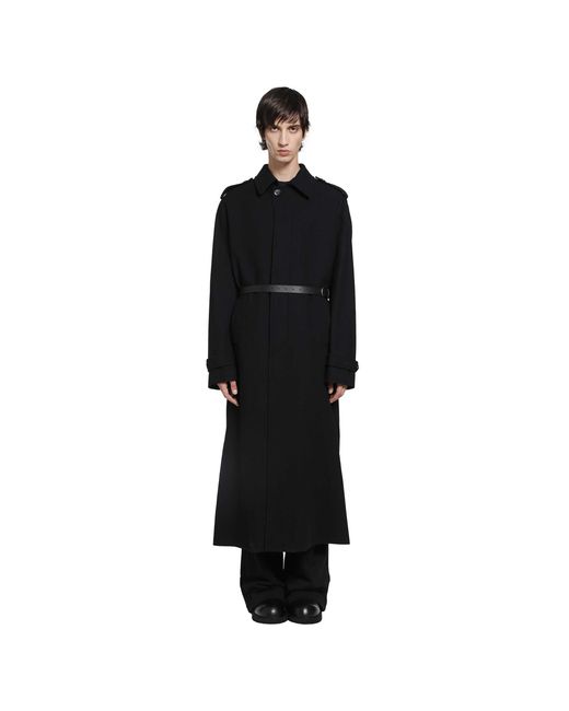 Ann Demeulemeester Black Wilmer Coat for men