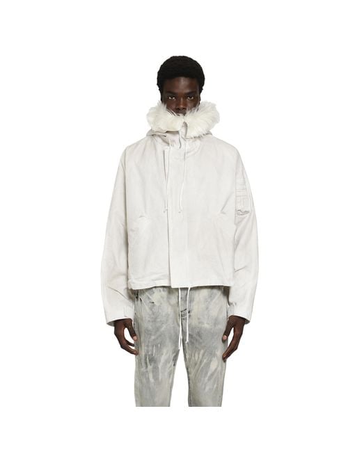 ALEXANDER DIGENOVA White Helicopter Parka for men