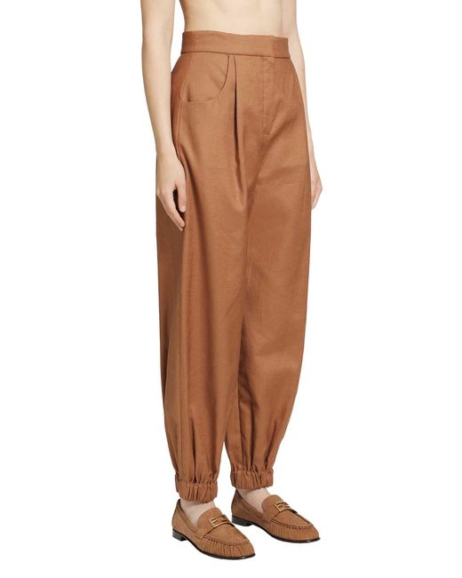 Fendi Brown Ballon Pants