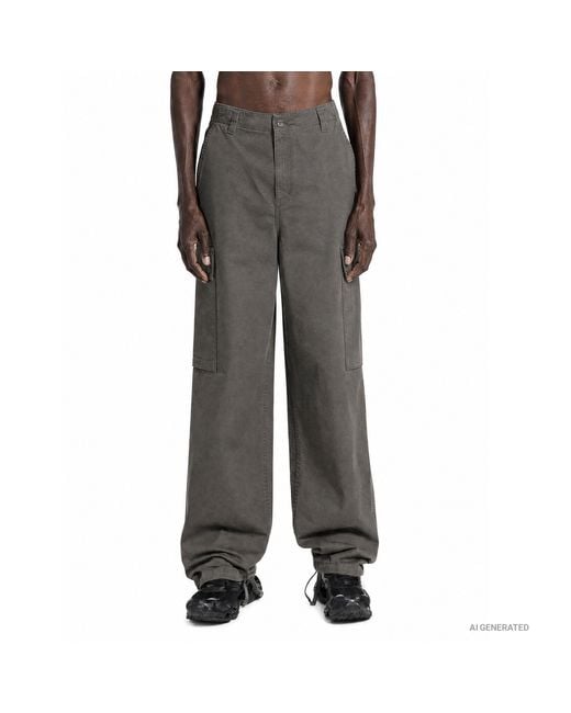 Carhartt Gray Kade Cargo Pants for men