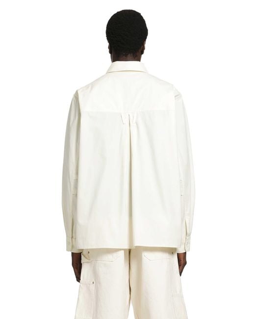 Willy Chavarria White Corcoran Workshirt for men