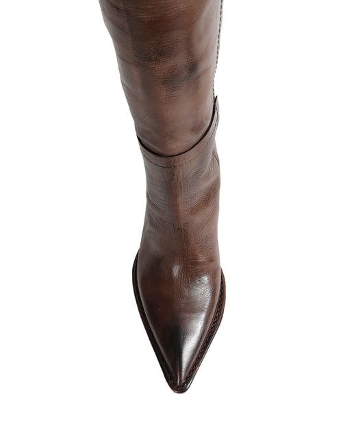 Capasa Brown Leather Boots