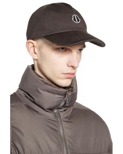 Rick Owens Brown Moncler X Baseball Hat for men