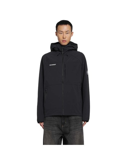 Mammut Black Ultimate Comfort So Hooded Jacket for men