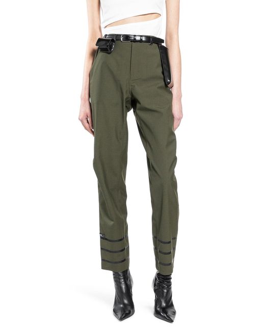Coperni Green Technical Tailored Pants