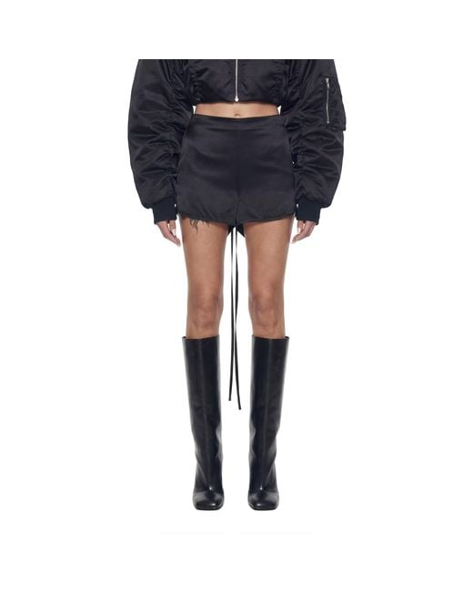 NVL-GARDE Blue Draped Corset Shorts