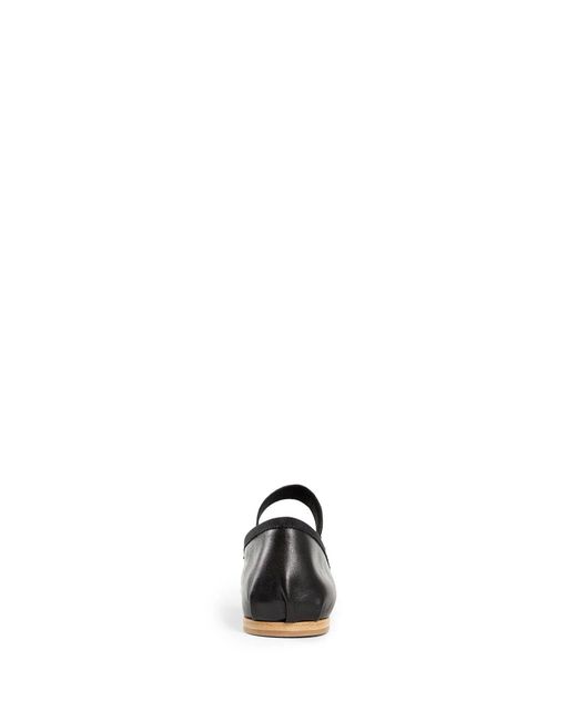 Miu Miu Black Leather Ballerinas
