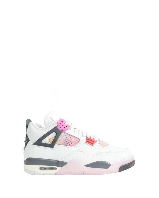 Nike White Air Jordan 4 Retro Comic Sneakers for men