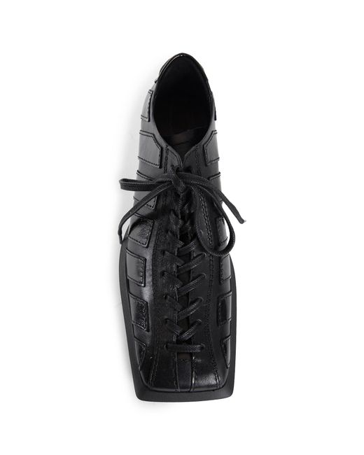 Miista Black Goldie Wedge Brougues