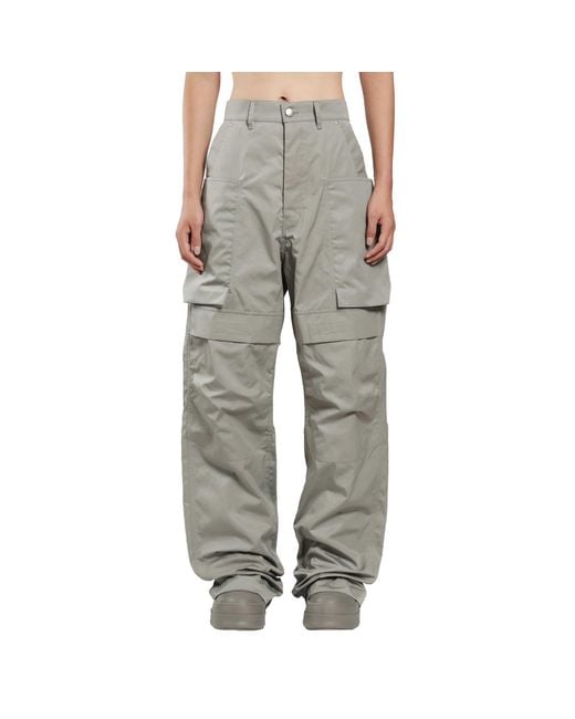 Rick Owens Gray Tower Stefan Cargo Pants for men