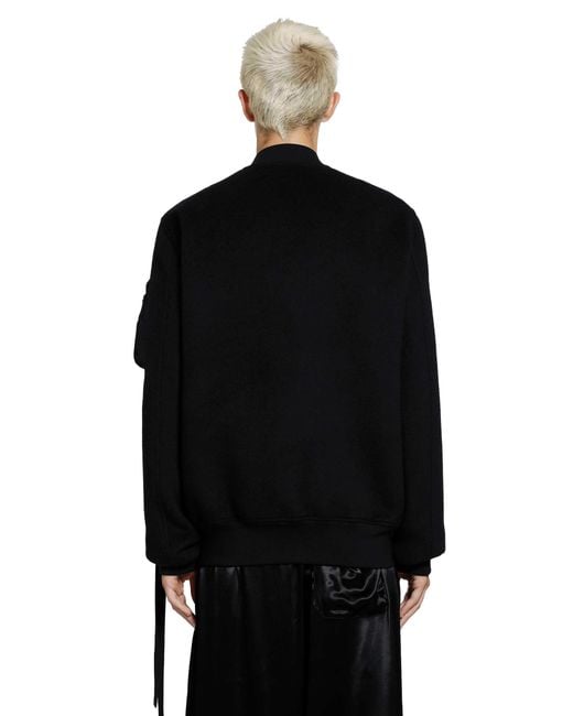 Ann Demeulemeester Black Dries Standard Bomber for men