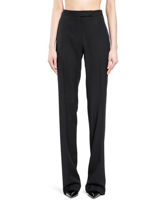 Tom Ford Black Grain De Poudre Wool Tuxedo Trousers