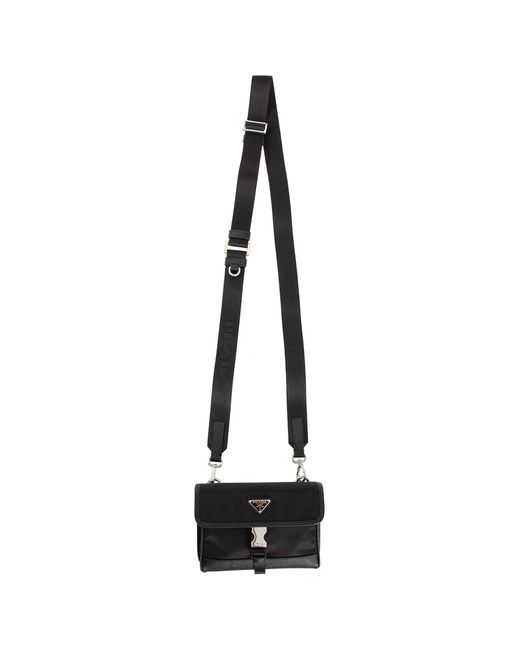 Prada Black Re-Nylon And Saffiano Leather Smartphone Case€ 920Re-Nylon for men