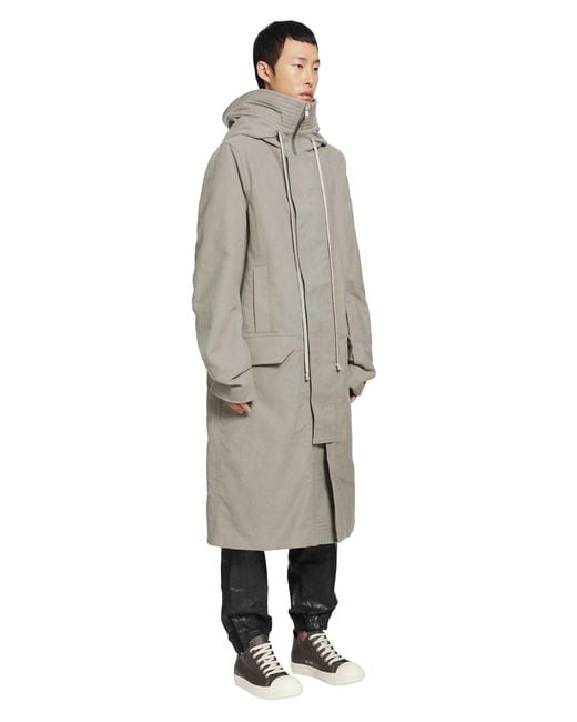Rick Owens Gray Tower Megaparka for men