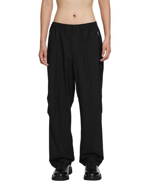Laminar Black Nylon Wool Pants for men