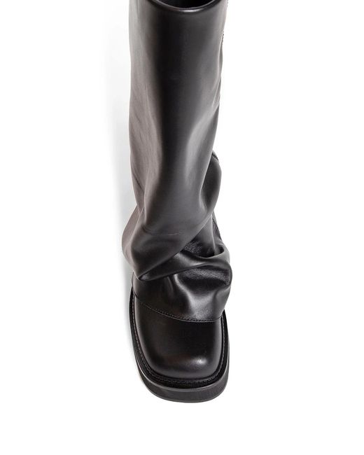 The Attico Black 'Robin' Combat Boots